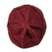 Wrapables® Winter Warm Knitted Infinity Scarf and Beanie Hat Set, Burgundy