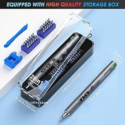 WOTOW Electric Screwdriver, (Newest) 28 in 1 Mini