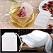 Angelduck Disposable Drawstring Tea Filter Bags, Empty Heat Seal, Pack of 100