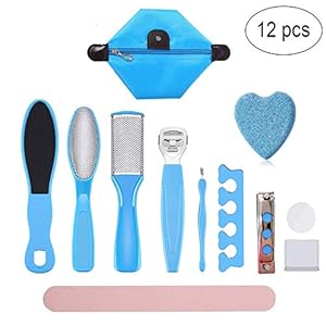 Foot Scrubber Foot File - LINMO Pedicure Foot Files Callus Remover for Feet Care Tool Foot Rasp Dead Skin Remover Pumice Stone, Professional Stainless Steel Feet Callus File Pedicure Tools Kit