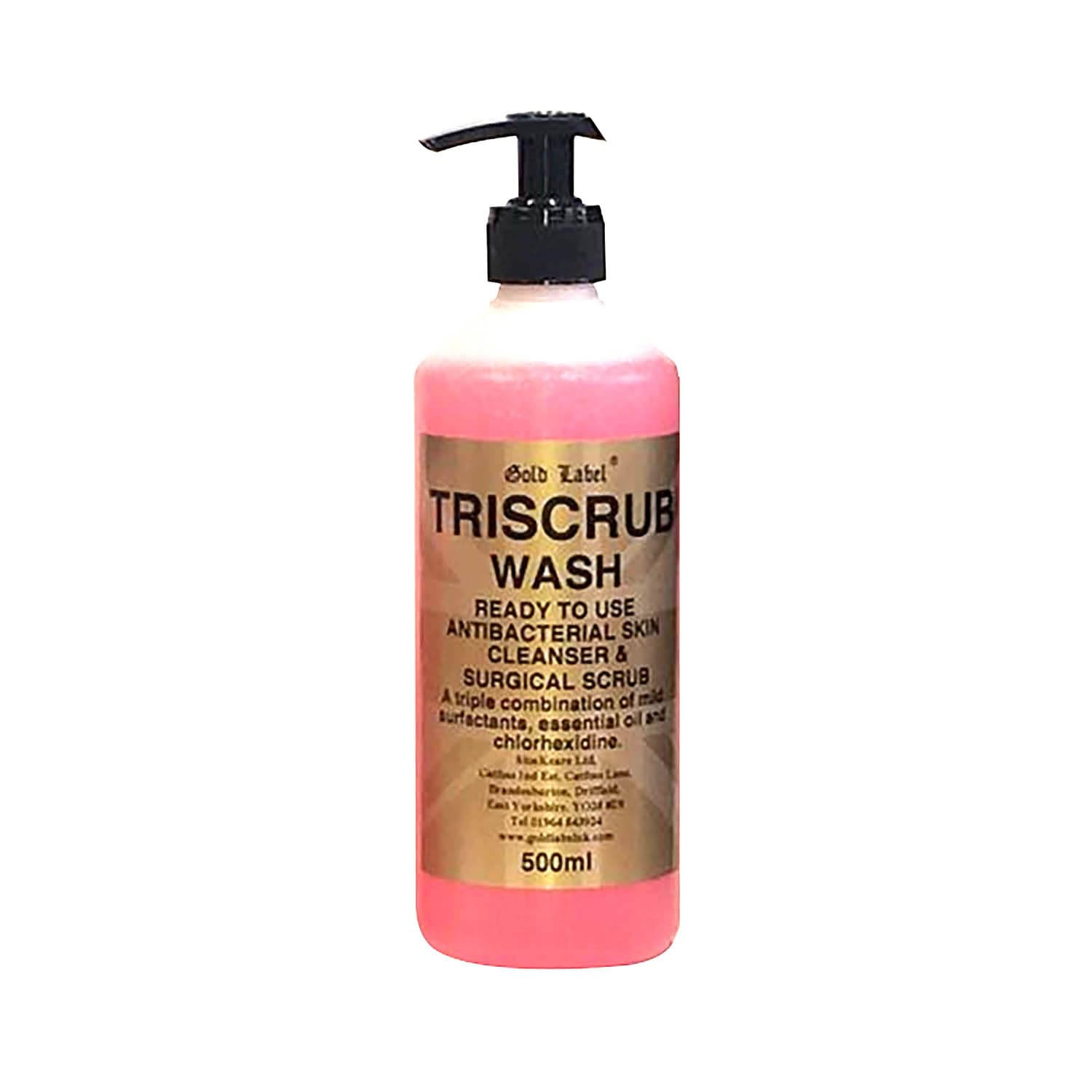 Elico Gold Label TriScrub Wash 500 ml anti-bacterial skin cleanser