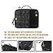 OneTigris Tacti-Tech Electronics Organizer Bag Travel Acecssory Pouch for USB Cables Battery Pack Adapter Charger (Black Advanced Version - 10