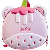 Cute Kids Backpack for Kindergarten Preschool Toddler Kawaii Bag for Girls and Boys 3-6 Cartoon Children Birthday Gifts (Pink)