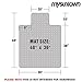 Mysuntown Carpet Chair Mats, PVC Vinyl Chair Mat for Carpeted Floors with Lip, Transparent Desk Chair Mat - 36 X 48 Inch Standard Pile Carpet