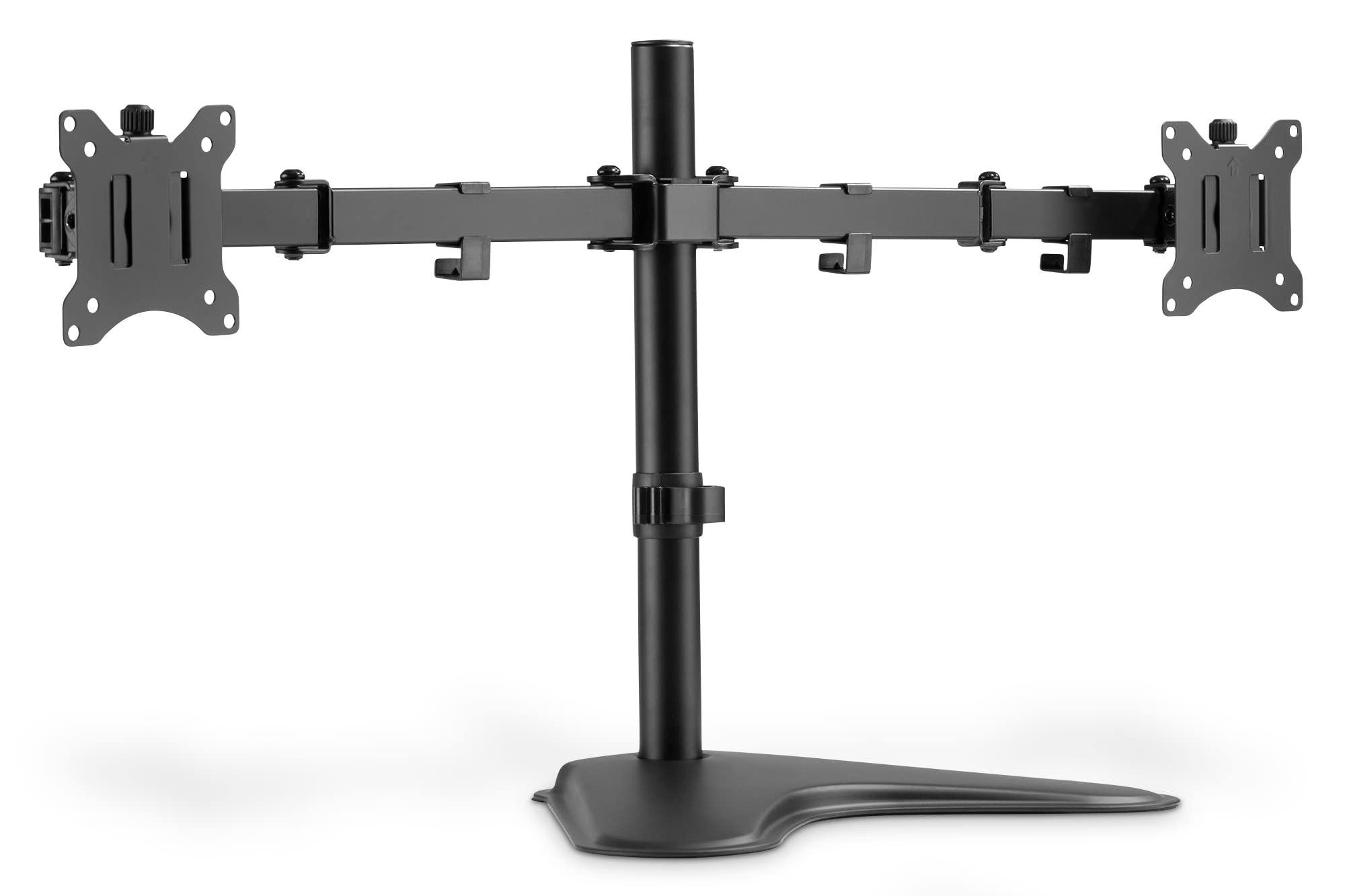 DIGITUS Monitor mount - Stand - 2 monitors - Up to 32 inch - Up to 2X 8 kg - VESA 75x75, 100x100 - Black