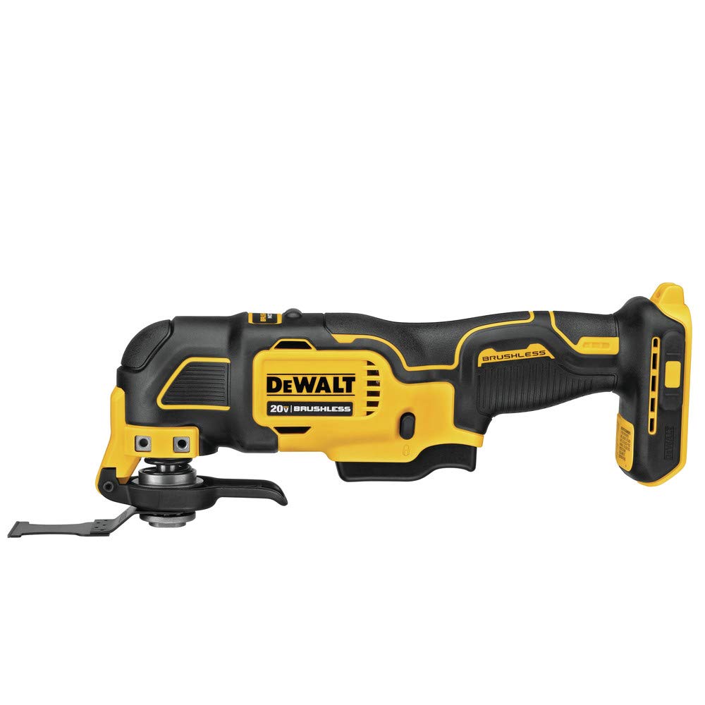 Herramienta oscilante DEWALT atomic 20V MAX*, inalámbrica, oscilante, solo herramienta (DCS354B), cantidad de paquete de 1 artículo, color multicolor