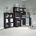 Bush Furniture Cabot Corner Desk with Hutch and 6 Cube Bookcase