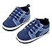 DZT1968® Unisex Baby Soft Sole Cloth Shoes Socks Prewalker For Spring Summer Fall (0~6 Months, Dark Blue)