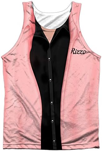 Grease Rizzo Pink Ladies Mens Sublimation Tank Top Shirt LG WHITE