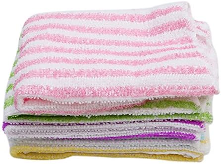 Sala Houseware - 5pcs/lot High Efficient Anti-grease Color Dish Cloth Fiber Washing Towel Magic Kitchen Cleaning Wiping Rags Hot Sale MA899421