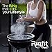 Rinfit Silicone Rings for Women 5.5mm Wide, 1.5mm Thick - Infinity Rubber Wedding Band - Silicone Ring for Her - Patented Design - Pack L, Size 8
