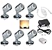 Xking 12V 1W LED Spotlight/Cabinet Light/Display Cabinet Light/Museum/Wall Light ANG PWM in-line Dimmer - Warm White 3000K (Set of 6)