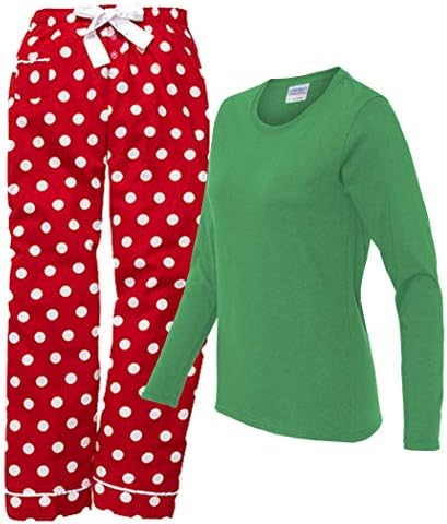HHoliday Polka Dot Chrismtas Pajama Set