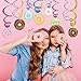 CC HOME 15Pack Donut Cake Hanging Swirls Doughnut Dessert Ceiling Streamer Birthday Party Decorations Donut Themed Party Favors for Holiday Baby Shower Home Decoration Party Supplies