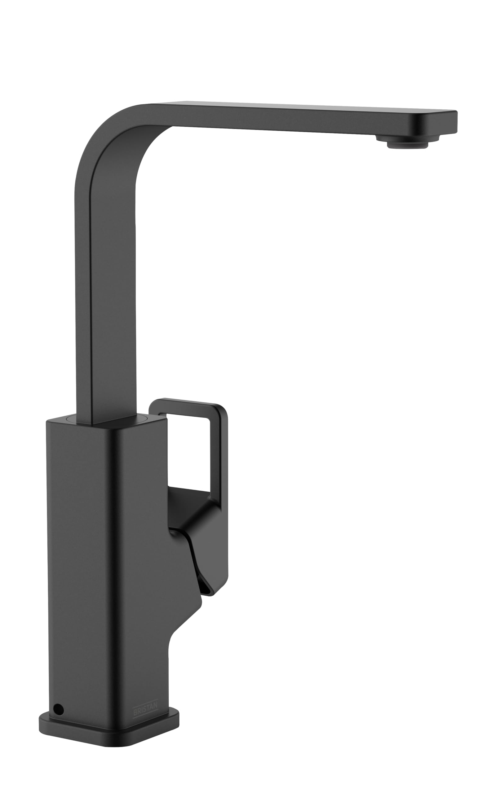 Bristan Spruce Kitchen Tap - Swivel spout, eco Start, Single Lever EasyFit Black Kitchen Sink tap, SPR EFSNK BLK