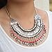Retro Boho Tribal Tassel Collar Chain Chunky Pendant Statement Necklace