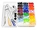 Cooleaf KAM Snaps and Plier Tool, 360 Set T5 Plastic Snaps in 24 Color, Well Packaged Box(Snaps and Tool Package)