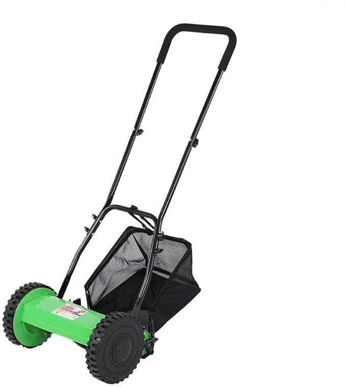 Zerone Hand Push Mower, 300mm Manual Hand Push Lawn Mower, Manual