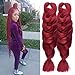 Top Hair 1Pcs/Lot #Burgundy 100% Kanekalon Jumbo Braiding Hair 84