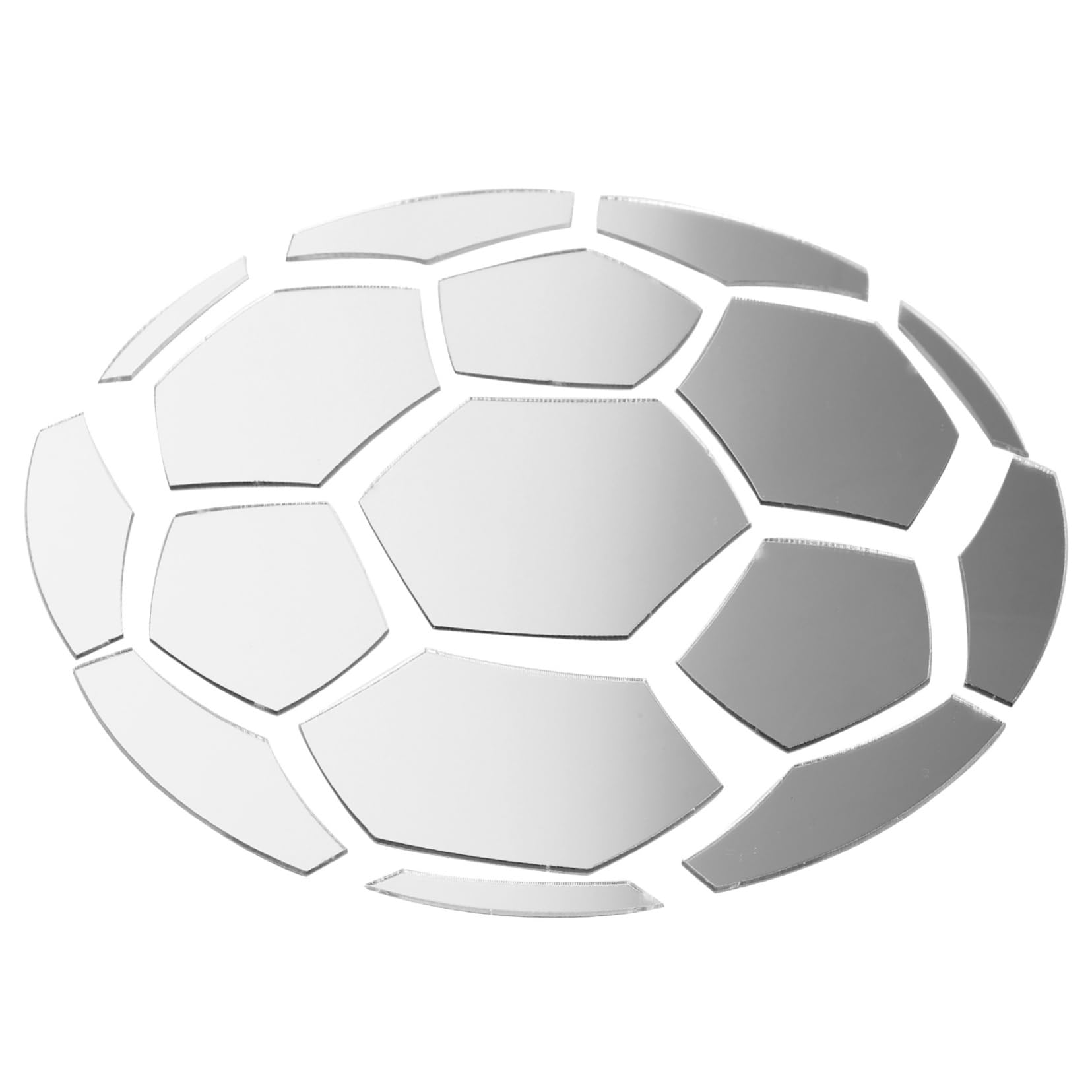 ORFOFE Wall Sticker Wall Stickers Acrylic Soccer Mirror Decal Wall Decor for Bedroom Soccer Mirror Wall Sticker for Bedroom Mirror Wall Decor Mirror Wall Decal