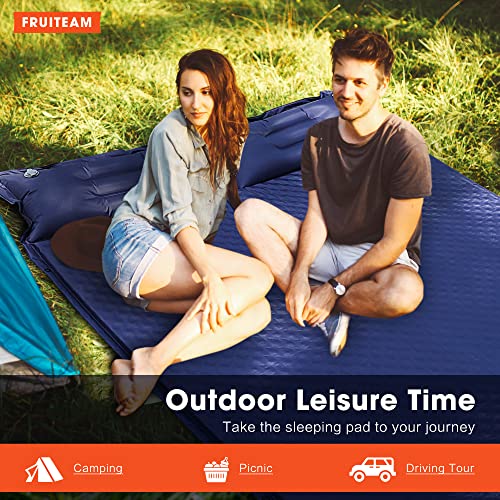 FRUITEAM Camping Sleeping Pad SelfInflating Camping Pad Foam Sleeping