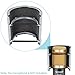Neewer Arch-shaped Microphone Wind Pop Filter Mask Shield with Elastic Rubber Bands for Mic Studio Acoustic Recording Broadcasting Podcasting, Stainless Steel Mesh and Foam Layer (Silver)