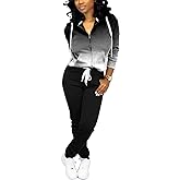 Mrskoala Two Piece Outfits for Women Tracksuit Sweat Suits Workout Jogging Sets Loungewear with Pocket