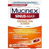 Mucinex Sinus-Max Liquid Gels for Severe Congestion Relief, 16 Count