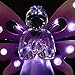 Exhart Garden Solar Lights, Decorative Angel Garden Stake, 12 LEDs, Cute Yard and Pathway Decor, Purple, 4 x 34 Inch