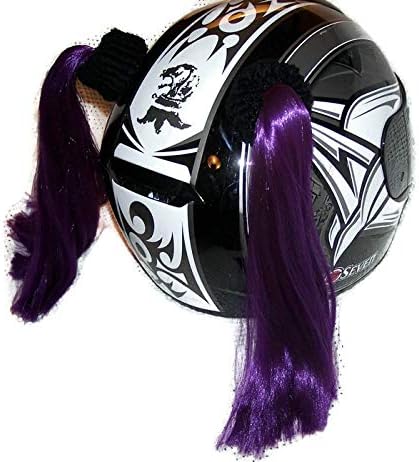 Pigtails for Helmets All Colors Purple
