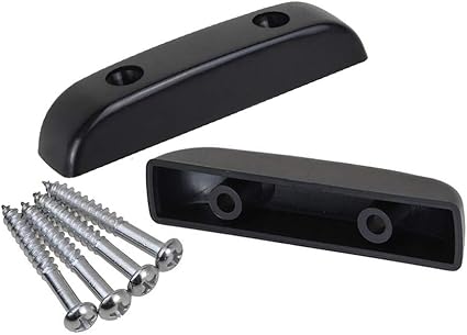 Amazon Healifty 2本のベースギターの親指台プラスチックフィンガーレストとネジセット 黒 アコースティックギターパーツ 楽器