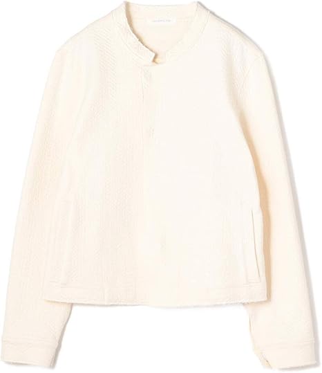 Amazon ギャルリー ヴィー コットン マトラッセ ショートジャケット レディース 36 9号 11 ホワイト コート ジャケット 通販