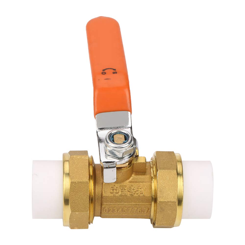 3/4" BSP DN20 1.6MPa Brass Pipe Ball Valve with Double PPR Hot Melt Fitting for Shutoff and Control Applications, Water Ball Valve