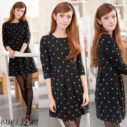 Amazon 5l 大きいサイズ フェミニンエレガンスドット柄ワンピース Ll 5l ワンピース チュニック 通販