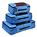 Hopsooken Packing Cubes System - 3 Pieces Sets Travel Luggage Packing Organizers (Blue)