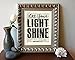 Let Your Light Shine, Matthew 5:16, Christian Art Print, Unframed, Vintage Bible Page Verse Scripture Wall and Home Decor Poster, Inspirational Gift, 8x10 Inches