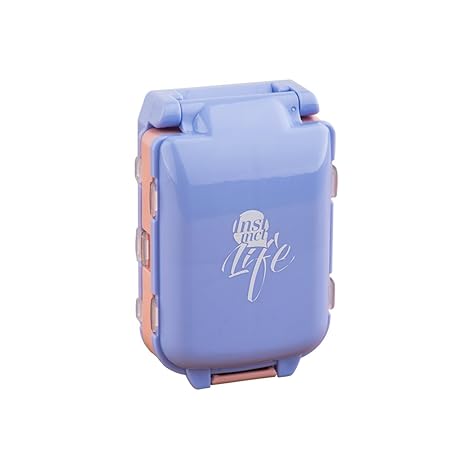 SAIBANG Schöne Pille Organisator-Kasten, kompakte wöchentliche Pille-Fall-Anzeige