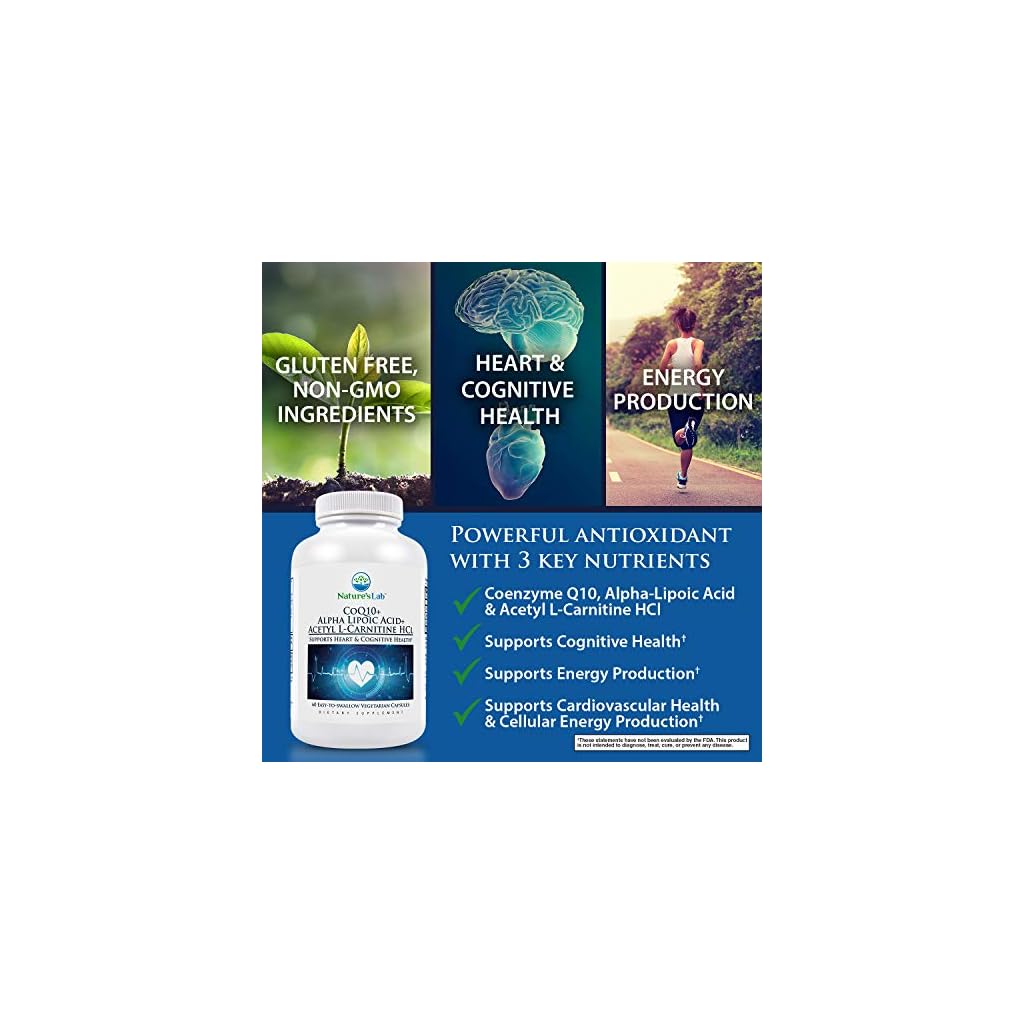 Nature’s Lab CoQ10 + Alpha Lipoic Acid + Acetyl LCarnitine HCl