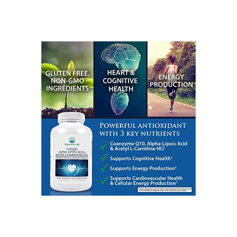 Nature’s Lab CoQ10 + Alpha Lipoic Acid + Acetyl LCarnitine HCl