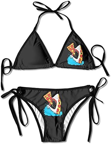 Pizza Shark Lady Print Bikini Newest Sexy Bathing Suit