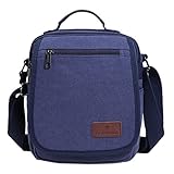 Veenajo Small Canvas Vintage Shoulder Bag Crossbody Business Messenger Bags