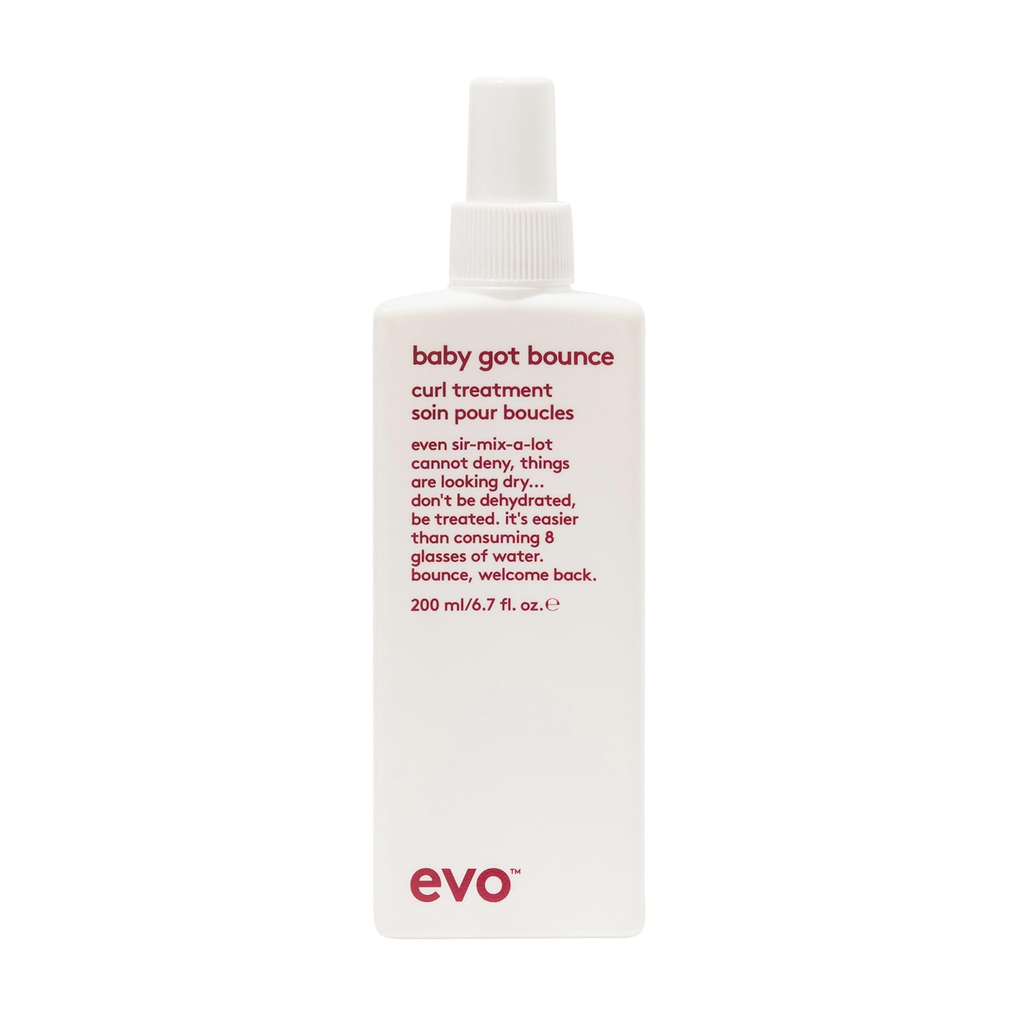 Evo Baby Got Bounce Curl Treatment for Wavy to Coily Hair - Deep Conditioning, Frizz Control & Curl Definition - 200mL, Travel Size