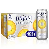 DASANI Sparkling Water Tropical Pineapple Zero Calories, 12 fl oz, 8 Pack