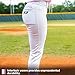 3N2 Girls Softball Pants Youth Knicker Style 100% Stretchable & Durable with Reinforced Knees & Belt Loops, Available in Black, Gray, White, Navy YS-YL Sizes