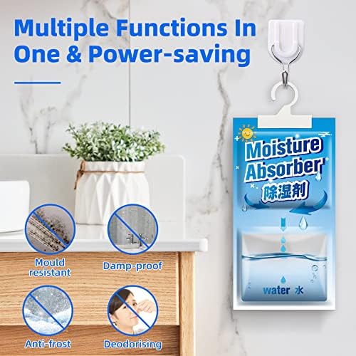 10 Packs x 248g (2.5KG) Hänge Luftentfeuchter, 500ml Kapazität