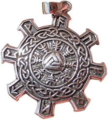 925 Silver Viking Norse Celtic Trident Pendant Necklace Jewelry Art A14