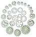 10 Sets (33 Pcs) Plunger Cutters Sugarcraft Cake Decorating (Heart, Veined Butterfly, Star, Daisy, Veined Rose Leaf,Carnation, Blossom, Flower, Sunflower, Other)