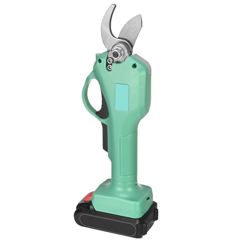 TOPQSC Electric Pruning Shears Garden,30mm Branch Cutter 21V Electric Cordless with 2 Backup Rechargeable Lithium Battery Garden Fruit Tree Bushes Trimmer