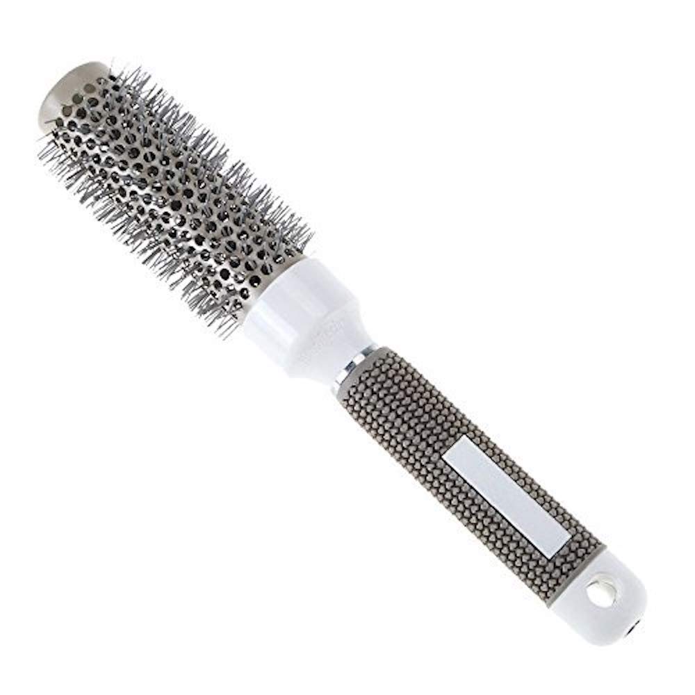 EZB Professional Ceramic Round Bristle Thermal Hairdressing Brushes (M (32mm))