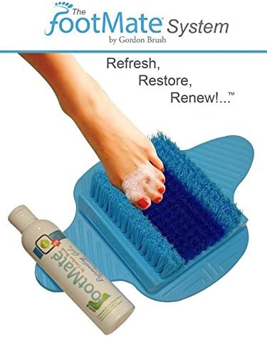 The Footmate System Foot Massager &amp; Scrubber w/ Rejuvenating Gel (Blue with Blue on Blue)